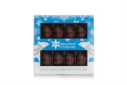 Eight Milk Chocolate Mousse Snowmen 110g (order in singles or 10 for trade outer)