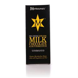 Organic 54% Milk Chocolate with Butterscotch 100g (order in singles or 12 for trade outer)
