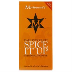 Spice It Up - Dark Chocolate with Dragon Ginger - 100g Bar (order in singles or 12 for trade outer)