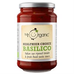 Økologisk basilico pastasaus 350g krukke