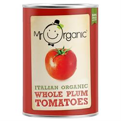 Organic Whole Plum Tomato 400g (order in singles or 12 for trade outer)