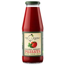 15% OFF Organic Passata & Basil 690g jar (order in singles or 12 for trade outer)