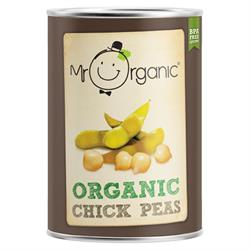 Garbanzos orgánicos lata de 400 g (pedir por separado o 12 para el comercio exterior)