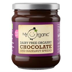 Crema de chocolate y avellanas orgánica sin lácteos 200 g (vegana)