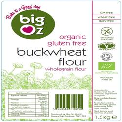 Biologisch glutenvrij boekweitmeel 1500g (bestel per stuk of 4 voor handel buiten)