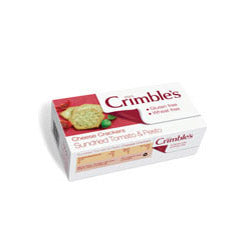 Cheese Crackers - Soltørret tomat 130 g (bestil i singler eller 12 for bytte ydre)