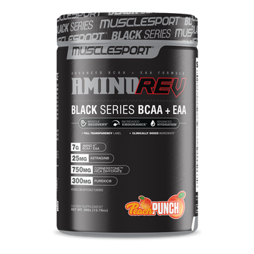 Musclesport amino rev svart serie 390g / ferskenpunch
