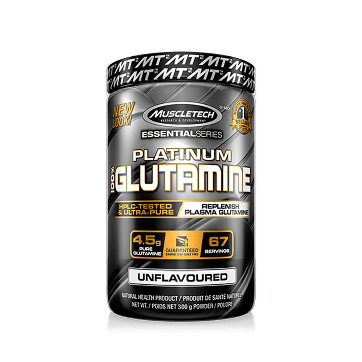 Muscletech Platinum 100 % Glutamin, 300 g