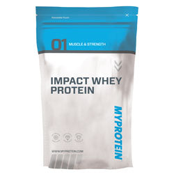 Impact Whey Protein Fresa 1000 g (pedir por separado o en 8 para el comercio exterior)