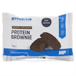Protein Brownie Choc Chip 75g (commandez-en 12 pour l'extérieur au détail)