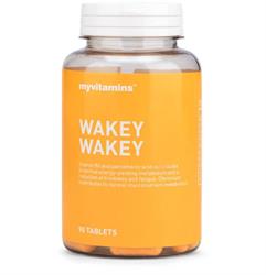 Wakey Wakey 90정(에너지 대사를 위한 종합 비타민)(단품으로 주문, 외장용으로 16개 주문)