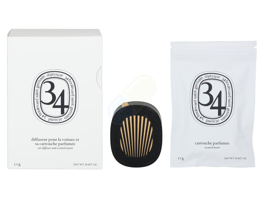 Diptyque Car Diffuser With 34 Boulevard Insert 2.1 g