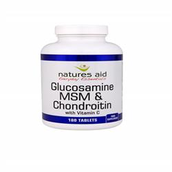 Glucosamine 500mg, MSM 500mg + Chondroitin 100mg 180 Tablets