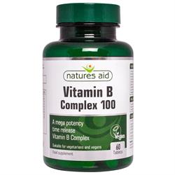 Mega Potency Vit B Complex 100 mg Time Release 60 tabletten (bestel in singles of 10 voor inruil)
