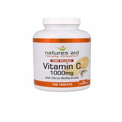 Vitamin C - 1000mg Time Release 180 Tablets (order in singles or 6 for retail outer)