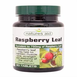 Raspberry Leaf 750mg 60 tabletek (zamów pojedynczo lub 10 na wymianę zewnętrzną)