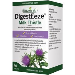 תמצית DigestEeze Milk Thistle 150 מ"ג 60 טבליות (הזמינו ביחידים או 10 למסחר חיצוני)