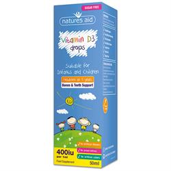 Vitamin D3 400iu droppar för nyfödda bebisar och barn (beställ i singlar eller 10 för byte av yttre)