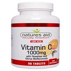 ビタミン C - 1000mg 低酸 90 錠 (単品または外商の場合は 10 個で注文)