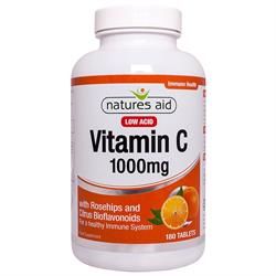 Vitamina c - 1000 mg de baixo teor de ácido 180 comprimidos