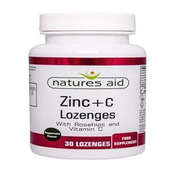 Pastilha de zinco (hortelã-pimenta) 30 comprimidos (encomende em unidades individuais ou 10 para comércio exterior)