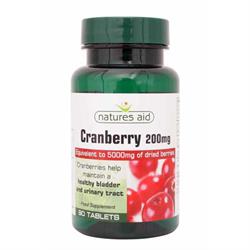 Cranberry - 200 mg (5000 mg equivalent) 90 tabbladen (bestel in singles of 10 voor inruil)