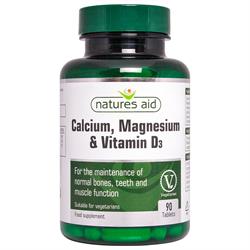 Cálcio, Magnésio + Vit D3 90 Tabs (pedir em singles ou 10 para troca externa)