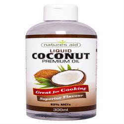 Aceite de coco líquido premium 300 ml (pedir por unidades o 6 para el exterior minorista)