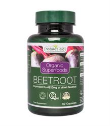 Organic Beetroot Extract 4620mg 60 Capsules (order in singles or 10 for trade outer)