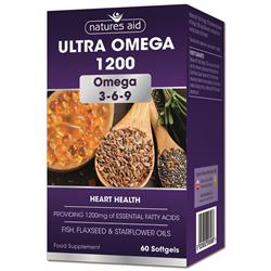 Ultra Omega 1200 - 60 Softgels (bestill i single eller 10 for bytte ytre)
