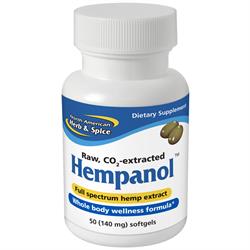 Hempanol 50 gelcaps (สั่งเป็นซิงเกิลหรือ 12 อันเพื่อการค้าภายนอก)