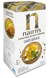 15% OFF Cracked Black Pepper Oatcakes 200g (order in singles or 8 for trade outer)