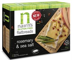 Gluten Free Flat Bread Rosemary & Sea Salt 150g (order in singles or 6 for retail outer)