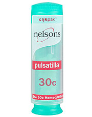 Nelsons Pulsatilla 30c ClikPak ​​84 comprimidos (encomende em unidades individuais ou 150 para comércio externo)