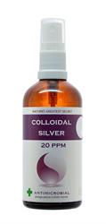 15% DI SCONTO Spray Argento Colloidale Potenziato da 20 ppm da 100 ml - pH 9.0 (ordinare in singoli o 8 per commercio esterno)