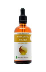 15 % RABATT Amber Enhanced Colloidal Silver 100ml Dropper (beställ i singel eller 8 för handel med yttre)