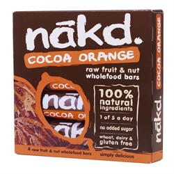 Nakd Cocoa Orange MP (pedir por unidades o 12 para el comercio exterior)