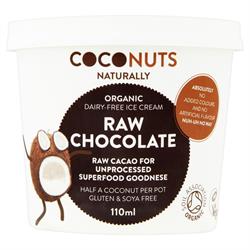 Raw Chocolate Ice Cream 110ml (order in singles or 12 for trade outer)
