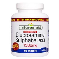 Glucosaminesulfaat - 1500 mg - 50% KORTING op 90 tabletten (bestel in singles of 10 voor inruil)