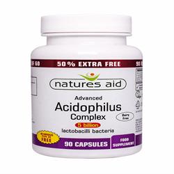 Complexo Acidophilus 5 Bilhões - 50% EXTRA FILL 90 Cápsulas (encomende em unidades individuais ou 10 para comércio exterior)