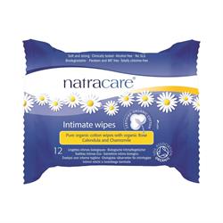 Organic Cotton Intimate Wipes x 12 (order in singles or 24 for trade outer)