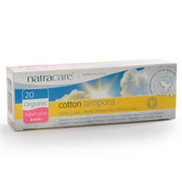 Organic Non-Applicator Tampons Super Plus x 20 (order in singles or 12 for trade outer)