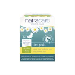 Natural Ultra Pads Regular with wings x 14 (order in singles or 12 for trade outer)