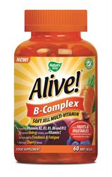 20 % AVSLAG Alive! B-Complex Soft Jells 60s (bestill i single eller 12 for bytte ytre)
