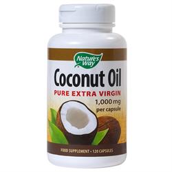 Coconut Oil 120 Caps (bestil i singler eller 12 for bytte ydre)
