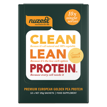 Nuzest proteína magra limpa 10x25g / baunilha suave