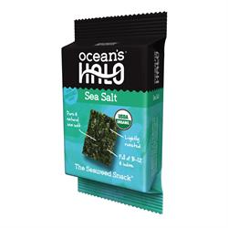 Lanche de algas marinhas orgânicas com sal marinho 4g (pedido em múltiplos de 4 ou 12 para varejo externo)