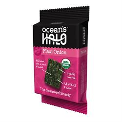 Maui Onion Organic Seaweed Snack 4g (commander par multiples de 4 ou 12 pour l'extérieur au détail)