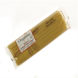 Espagueti orgánico 500 g (pedir por separado o 12 para el comercio exterior)
