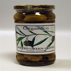 Olives vertes géantes bio dénoyautées en saumure 280g